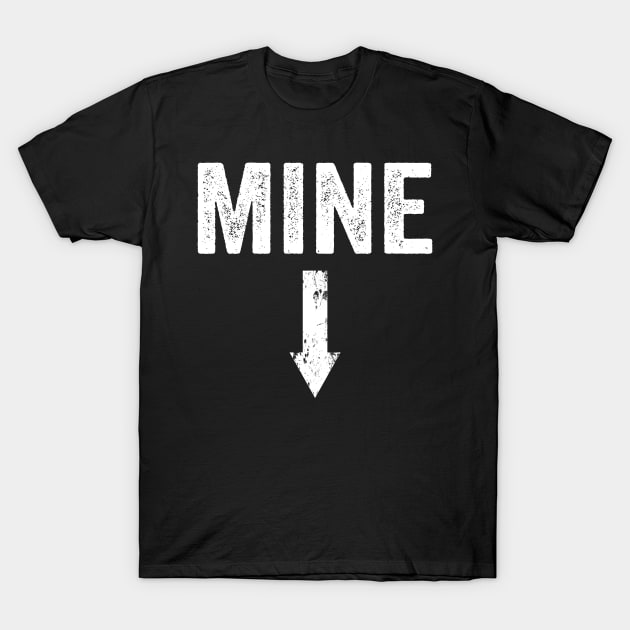 Mine Down Arrow Pro Choice Pro Abortion T-Shirt by Simpsonfft